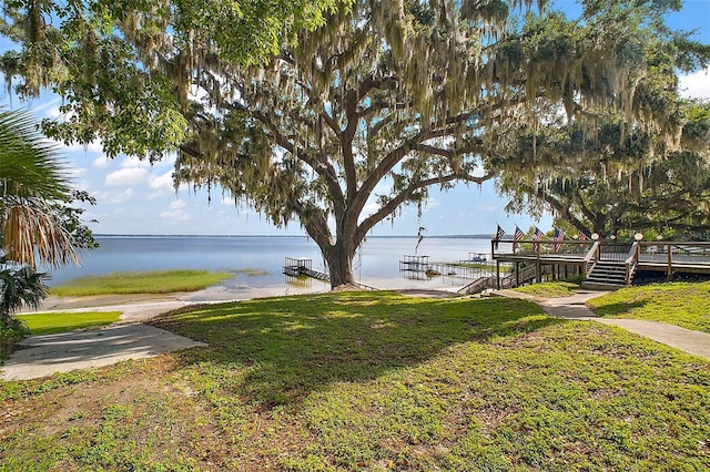 13033 SE 158th Ln, Weirsdale, FL 32195 - view of grassy yard with a water view