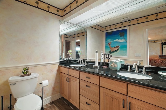 13033 SE 158th Ln, Weirsdale, FL 32195 - bathroom with double vanity and toilet