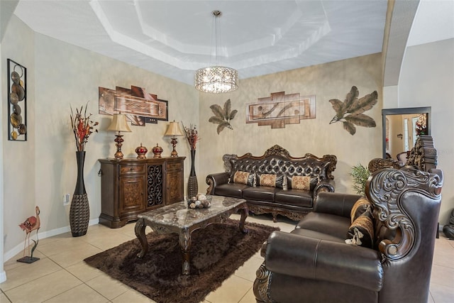 4018 Chandler Estates Dr, Apopka, FL 32712 - living room featuring light tile patterned floors and baseboards