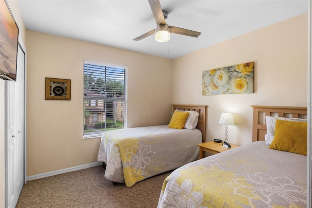 624 Terra Lago St, Davenport, FL 33897 - carpeted bedroom with ceiling fan and a closet