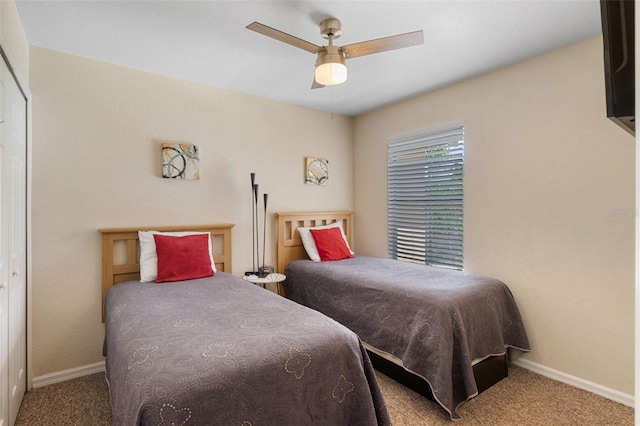 624 Terra Lago St, Davenport, FL 33897 - carpeted bedroom featuring baseboards and a ceiling fan