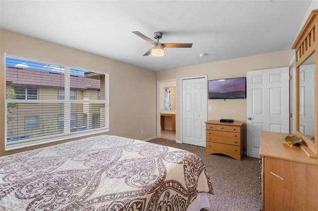 624 Terra Lago St, Davenport, FL 33897 - carpeted bedroom featuring ceiling fan and a closet
