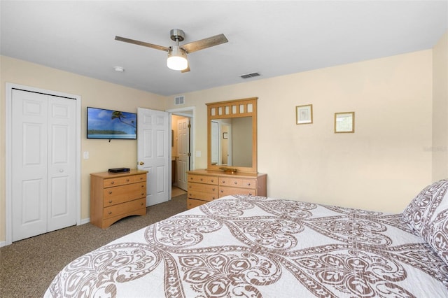 624 Terra Lago St, Davenport, FL 33897 - bedroom featuring carpet, a ceiling fan, and a closet