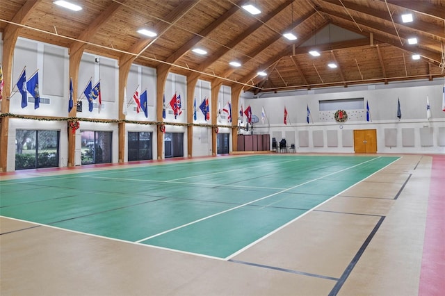 5507 Laver St, Leesburg, FL 34748 - view of tennis court with community basketball court