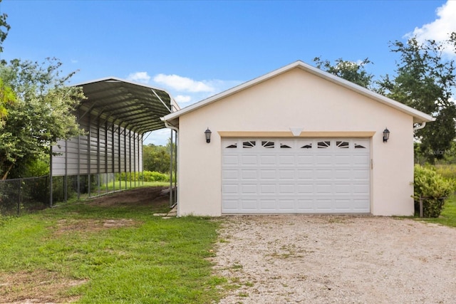 5729 Bible Camp Rd, Groveland, FL 34736 - detached garage with a carport