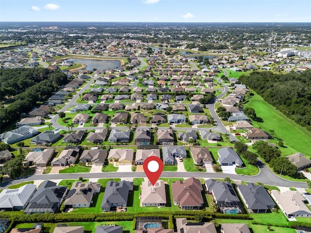 10927 SE 168th Loop, Summerfield, FL 34491 - aerial view of property's location with a nearby body of water and nearby suburban area