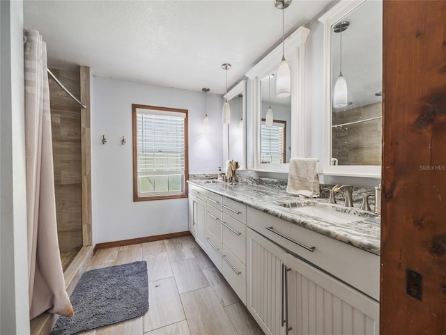 15733 Tower View Dr, Clermont, FL 34711 - full bathroom featuring a shower stall and double vanity