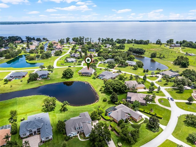 7303 Spring Mountain Ln, Yalaha, FL 34797 - aerial view of residential area with a nearby body of water