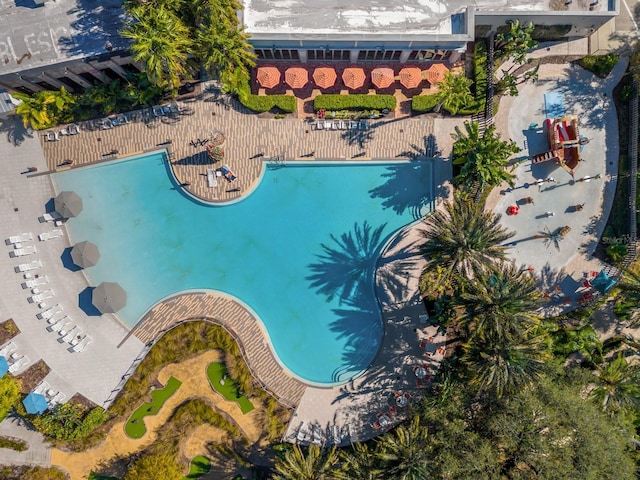 709 Longboat Dr, Davenport, FL 33896 - drone / aerial view of a pool