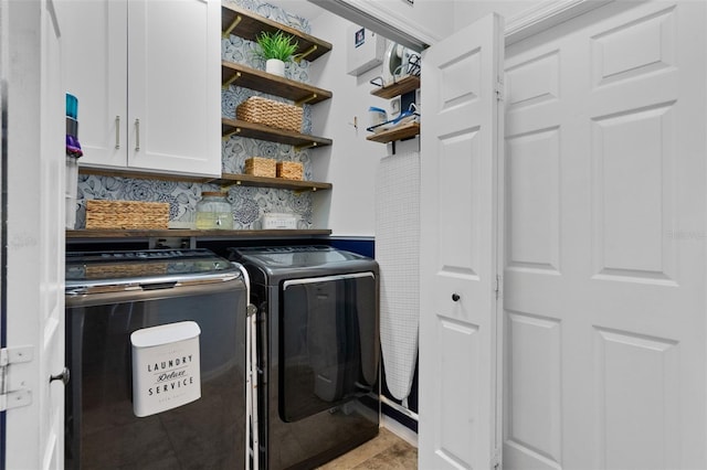 14708 Timucua Pl, Clermont, FL 34711 - washroom featuring cabinet space and independent washer and dryer