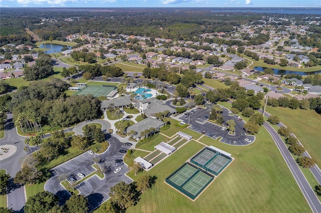5715 Illumination Ln, Leesburg, FL 34748 - aerial view of property and surrounding area with a nearby body of water