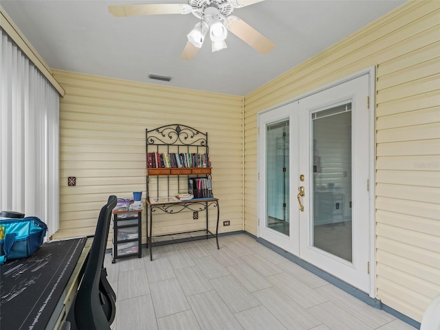 1142 W Boone Ct, The Villages, FL 32159 - sunroom with french doors