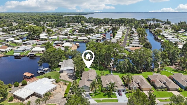 2512 Baywater Rd, Tavares, FL 32778 - aerial view of residential area with a nearby body of water
