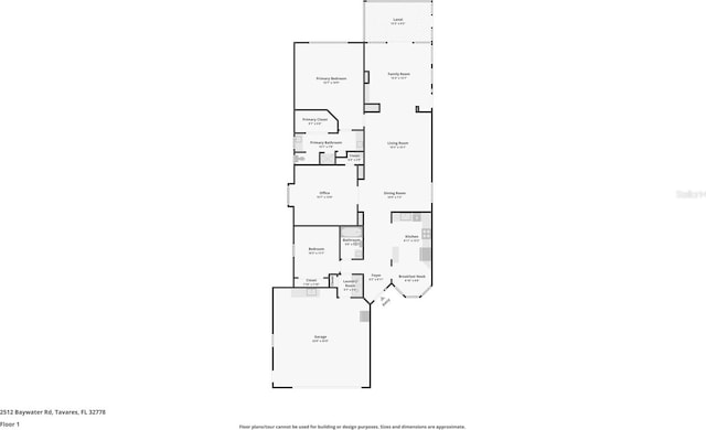 2512 Baywater Rd, Tavares, FL 32778 - view of property floor plan