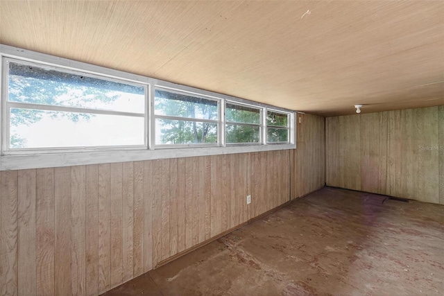 54544 Buckhorn Rd, Astor, FL 32102 - empty room with wooden walls and wooden ceiling