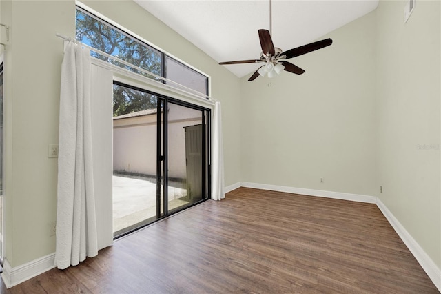2815 Spyglass Cv, Longwood, FL 32779 - spare room featuring wood finished floors and a ceiling fan