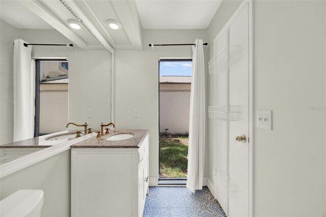 2815 Spyglass Cv, Longwood, FL 32779 - bathroom featuring double vanity and tile patterned floors