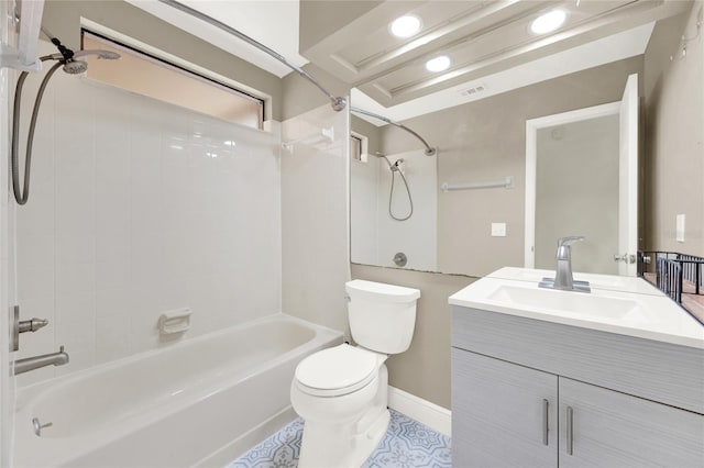 2815 Spyglass Cv, Longwood, FL 32779 - bathroom with shower / washtub combination, vanity, and tile patterned flooring