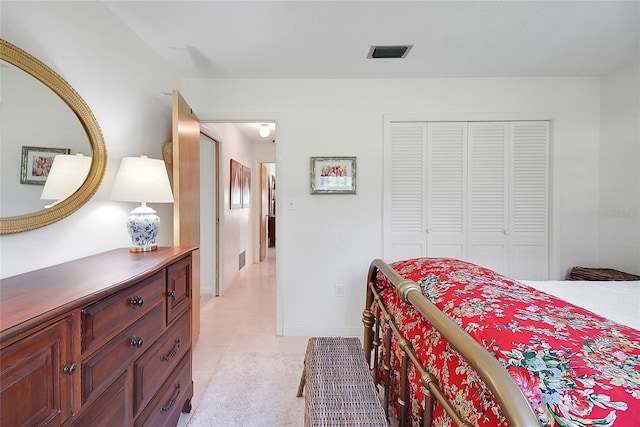 5319 Eagles Nest Rd, Fruitland Park, FL 34731 - bedroom with light tile patterned floors and a closet