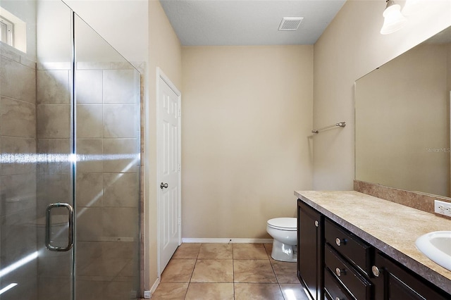 20945 Oldenburg Loop, Mount Dora, FL 32757 - full bath featuring vanity, a stall shower, and tile patterned floors