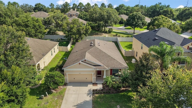 20945 Oldenburg Loop, Mount Dora, FL 32757 - aerial perspective of suburban area featuring a tree filled landscape