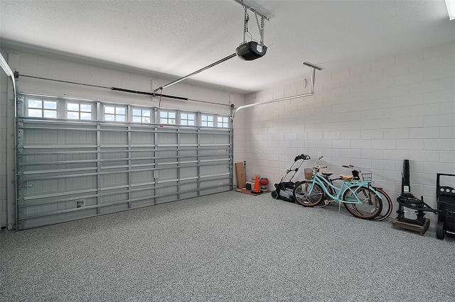 622 W 11th Ave, Mount Dora, FL 32757 - garage featuring concrete block wall and a garage door opener