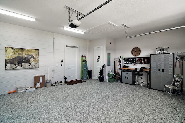 622 W 11th Ave, Mount Dora, FL 32757 - garage with electric panel and a garage door opener