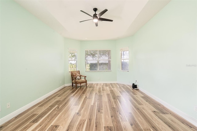 4548 Barrister Dr, Clermont, FL 34711 - unfurnished room with light wood-style floors and ceiling fan