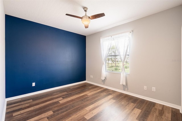 4548 Barrister Dr, Clermont, FL 34711 - unfurnished room featuring wood finished floors and ceiling fan