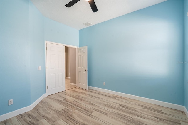4548 Barrister Dr, Clermont, FL 34711 - spare room featuring a ceiling fan and light wood finished floors