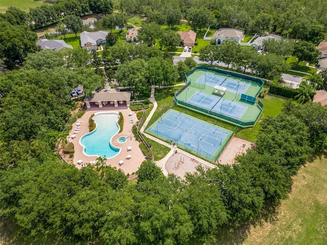 4548 Barrister Dr, Clermont, FL 34711 - aerial view of a pool area