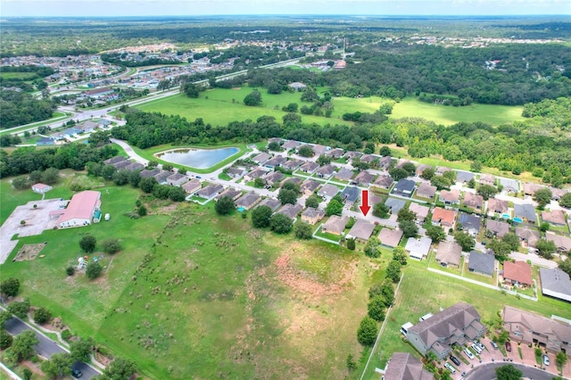 6906 Glenbrook Dr, Lakeland, FL 33811 - aerial view of property and surrounding area with a nearby body of water and nearby suburban area