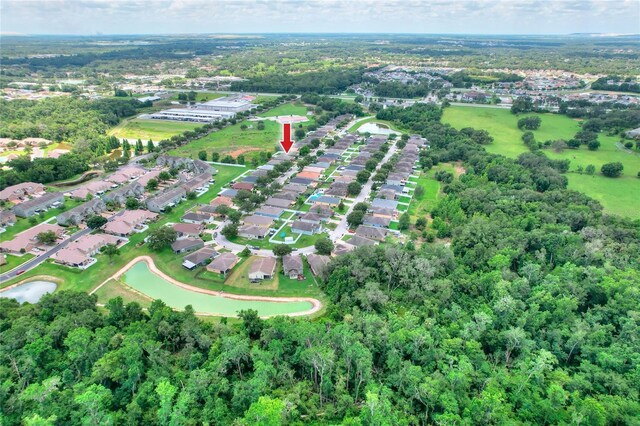 6906 Glenbrook Dr, Lakeland, FL 33811 - aerial view of property and surrounding area with nearby suburban area