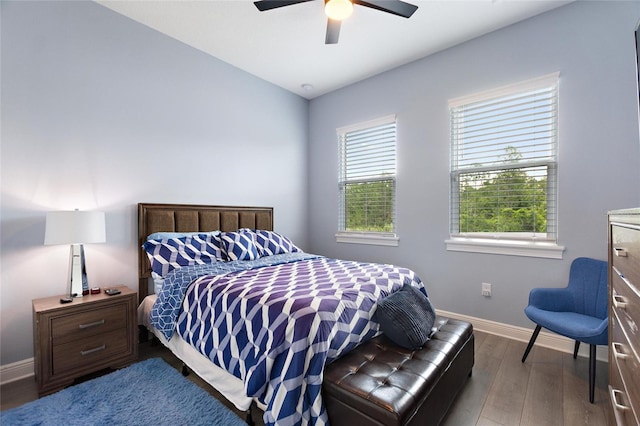 1702 Hidden Palms Dr, Davenport, FL 33897 - bedroom featuring wood finished floors and a ceiling fan