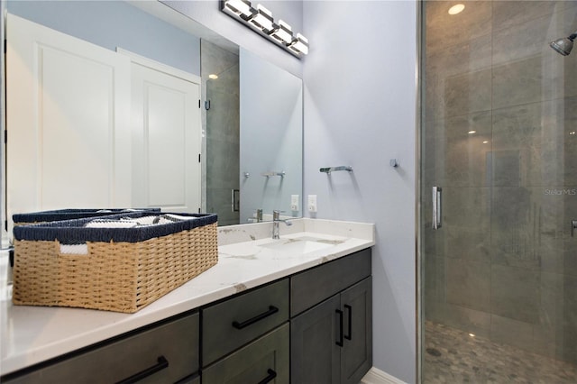 1702 Hidden Palms Dr, Davenport, FL 33897 - full bath with vanity and a shower stall