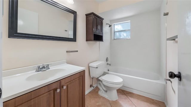 15925 Summit Ct, Clermont, FL 34711 - bathroom featuring bathtub / shower combination, vanity, and tile patterned floors
