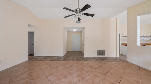 15925 Summit Ct, Clermont, FL 34711 - spare room with light tile patterned floors and ceiling fan