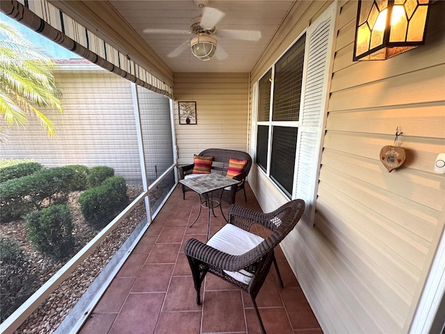 17483 SE 74th Netherclift Ter, The Villages, FL 32162 - sunroom / solarium with ceiling fan