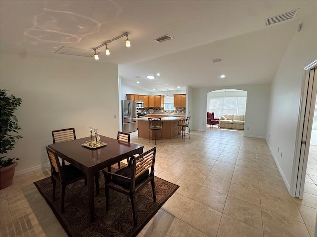 17483 SE 74th Netherclift Ter, The Villages, FL 32162 - dining room featuring recessed lighting and light tile patterned flooring
