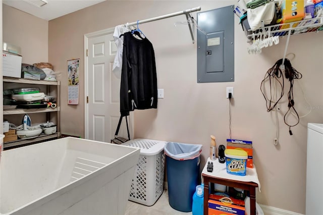 1511 W Magnolia St, Clermont, FL 34711 - laundry room featuring electric panel