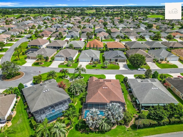 2994 Adrienne Way, The Villages, FL 32163 - aerial perspective of suburban area with a pool