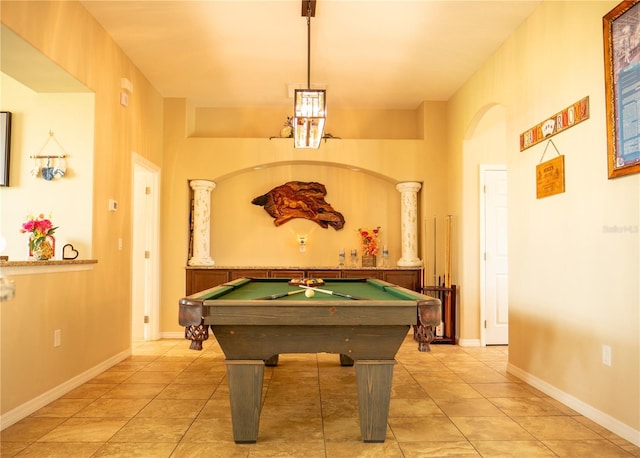 29222 Can Do Ln, Tavares, FL 32778 - playroom featuring light tile patterned flooring and billiards