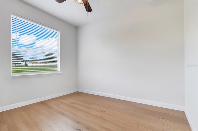 15629 Catherine Cir, Groveland, FL 34736 - empty room with light wood-style floors and a ceiling fan