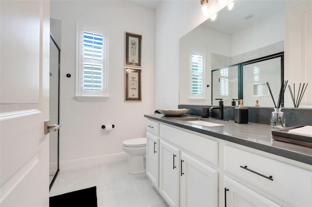 1990 Wallingford Loop, Mount Dora, FL 32757 - bathroom with vanity and an enclosed shower