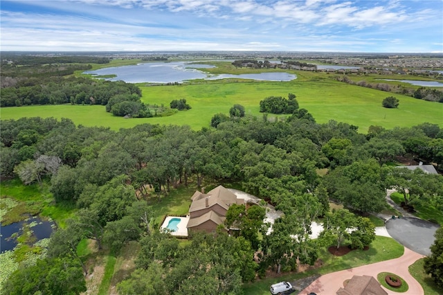 1325 Otters View Ct, Fruitland Park, FL 34731 - aerial view of property's location with a nearby body of water and a pool area
