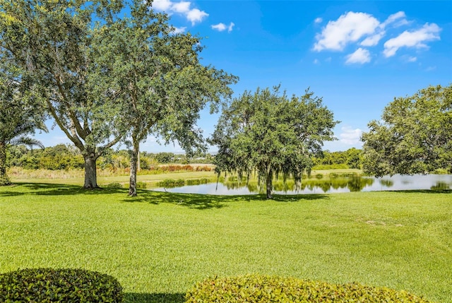 5620 Illumination Ln, Leesburg, FL 34748 - view of green lawn featuring a water view