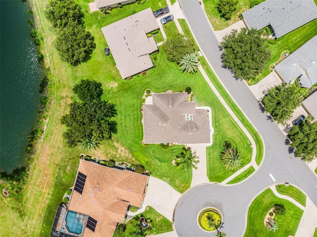 5620 Illumination Ln, Leesburg, FL 34748 - aerial view of residential area featuring a large body of water