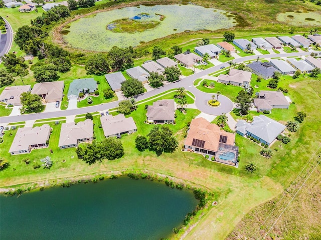 5620 Illumination Ln, Leesburg, FL 34748 - aerial perspective of suburban area featuring a large body of water