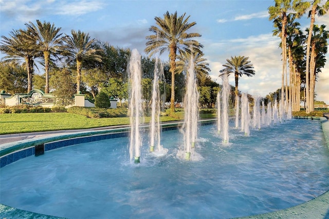 5620 Illumination Ln, Leesburg, FL 34748 - view of swimming pool with a lawn