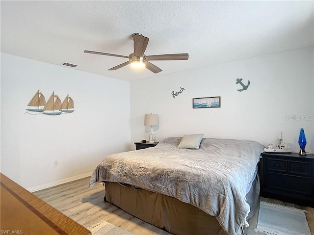 3723 Toulouse Ct, Punta Gorda, FL 33950 - bedroom with wood finished floors and ceiling fan